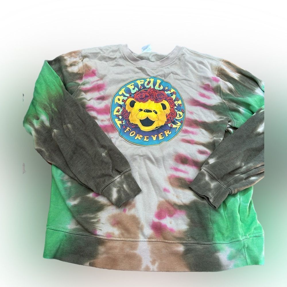 Grateful Dead Forever Tie-Dye Bear Sweatshirt